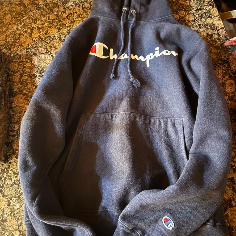 Champion Dark Blue Pullover Hoodie